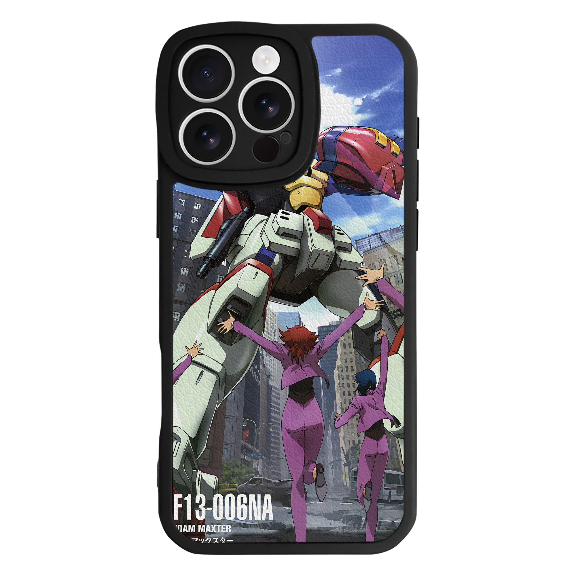 （画像用） 機動戦士ガンダム Mobile Suit Gundam 【iPhone 16シリーズ対応】シリコンスマホケース（レザー調） 材質：シリコン